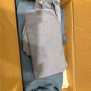 Blue and Gray American Eagle Tops